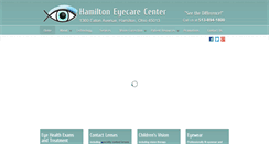 Desktop Screenshot of hamiltoneyecarecenter.com
