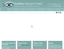 Tablet Screenshot of hamiltoneyecarecenter.com